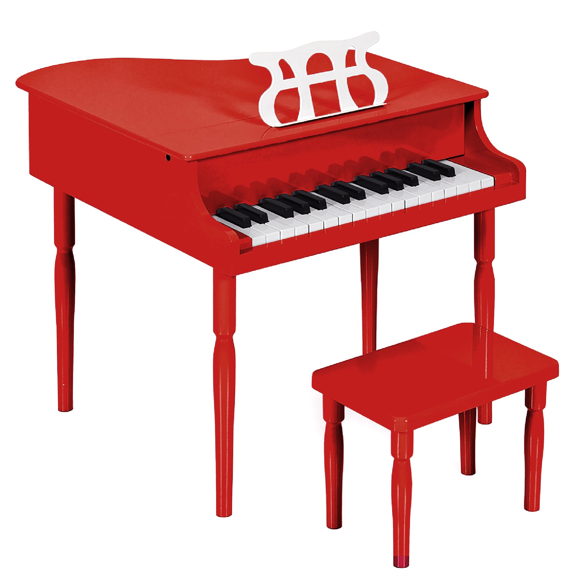 Mini Piano De Cola Best Choice Products Para Niños, Rojo Con Accesorios - Venta Internacional.