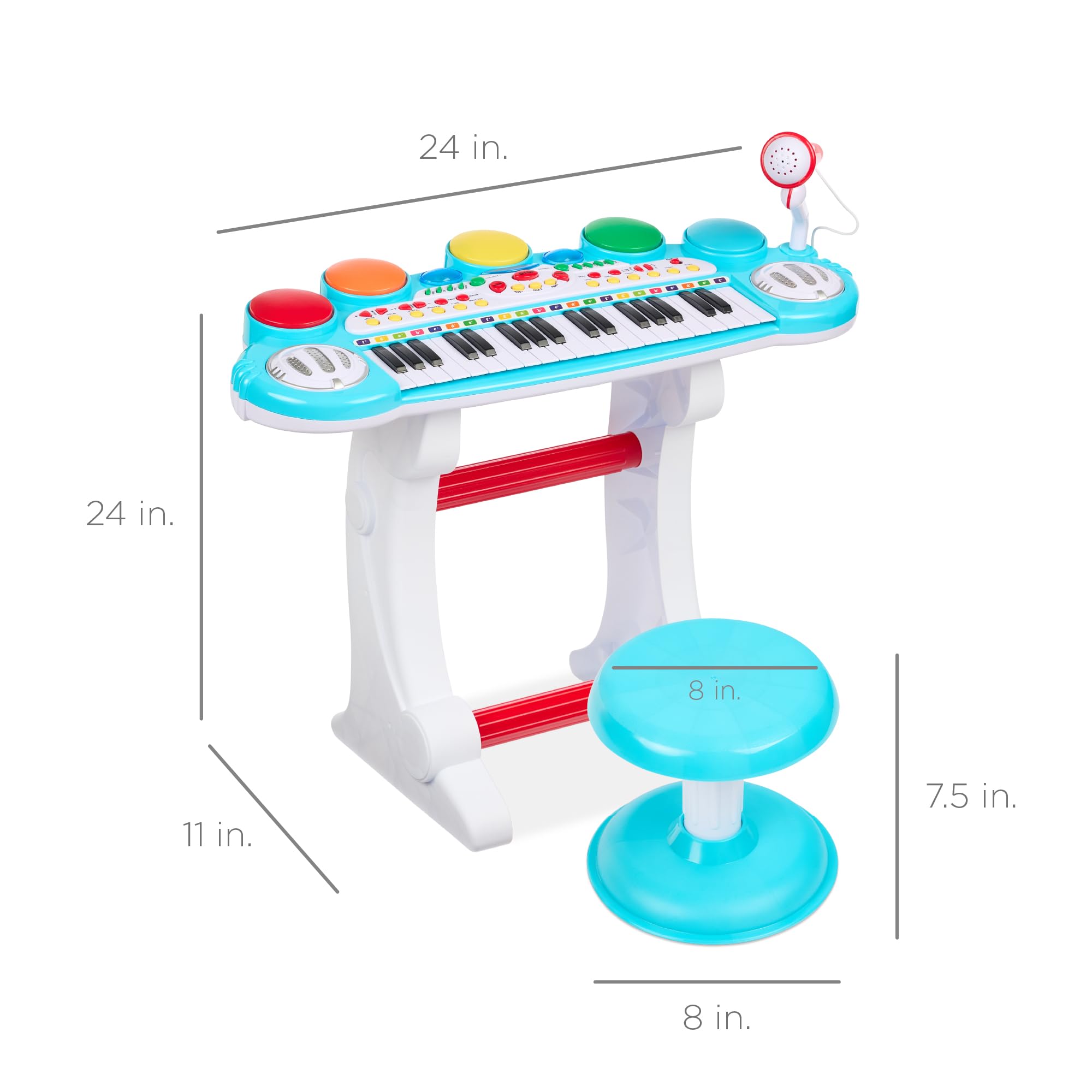 Foto 7 | Instrumento Musical Electrónico Para Niños Best Choice, 37 Teclas - Venta Internacional.