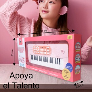 Foto 2 | Teclado Electrónico 37 Teclas Con Micrófono Y Soporte Portátil