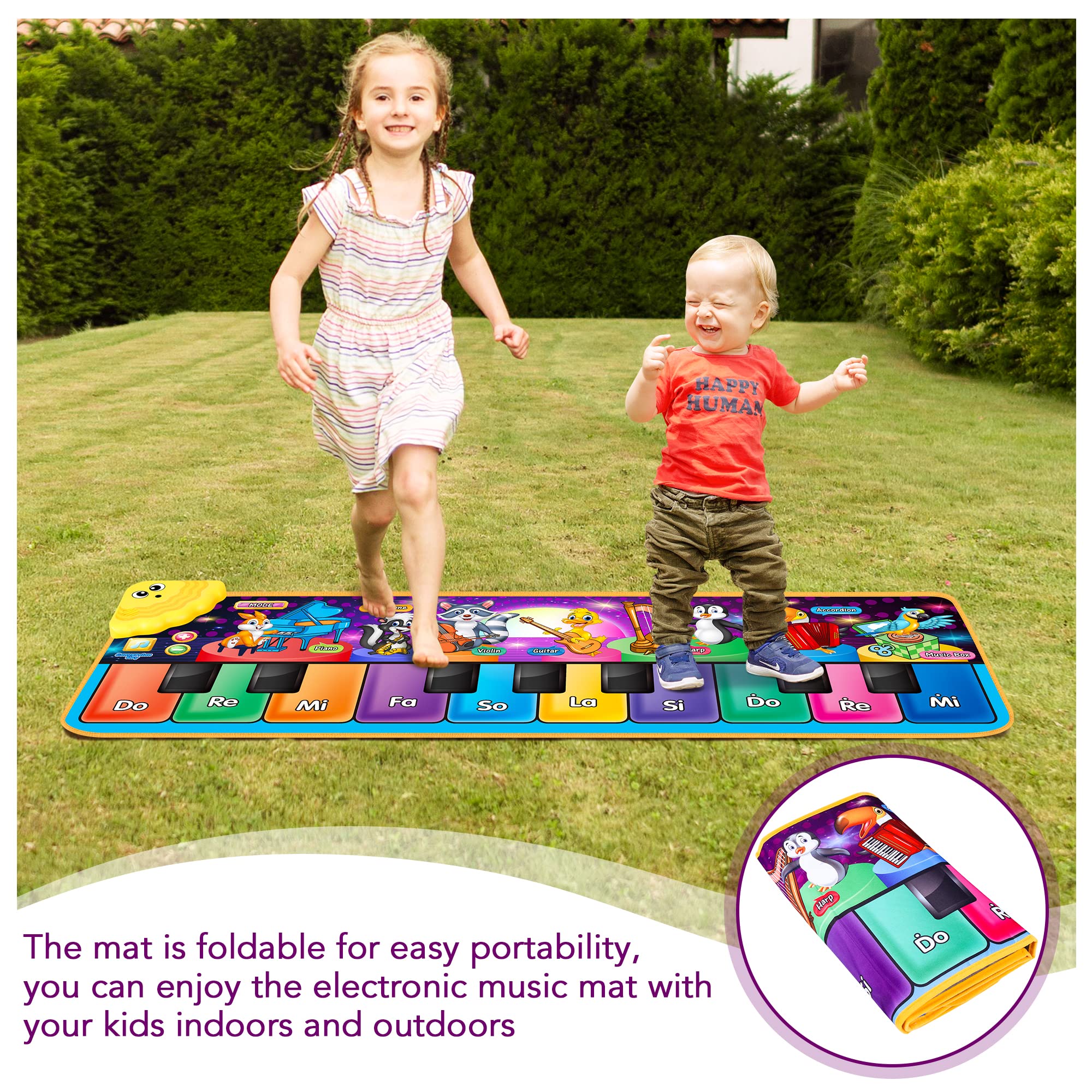 Foto 6 pulgar | Alfombrilla Para Piano Musical Mr.tn Kids Con 25 Sonidos Musicales De 1 A 6 Años O Más - Venta Internacional.
