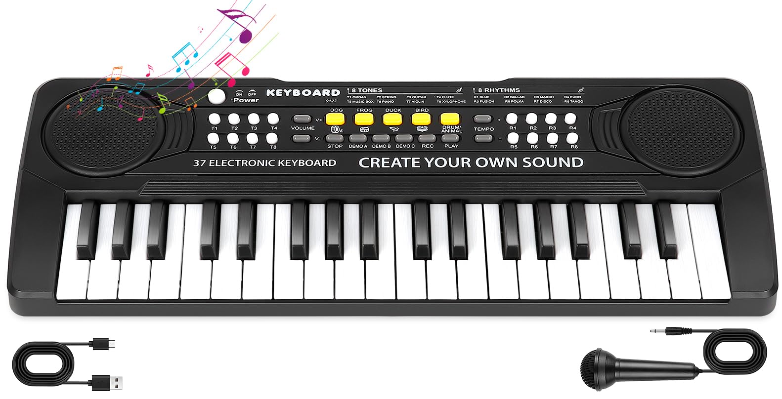 Foto 2 pulgar | Piano De Teclado M Sanmersen De 37 Teclas Para Niños De 3 A 6 Años Con Micrófono - Venta Internacional.