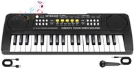 Piano De Teclado M Sanmersen De 37 Teclas Para Niños De 3 A 6 Años Con Micrófono - Venta Internacional.