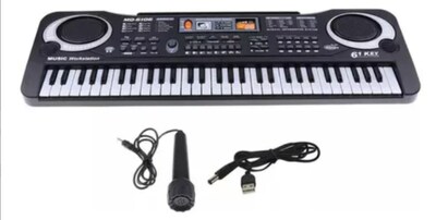 Foto 1 | Piano Xtellar Teclado Musical Para Niños Micrófono 61 Teclas Con Micrófono Usb