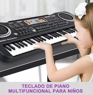 Foto 2 | Piano Xtellar Teclado Musical Para Niños Micrófono 61 Teclas Con Micrófono Usb