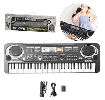 Foto 4 | Piano Xtellar Teclado Musical Para Niños Micrófono 61 Teclas Con Micrófono Usb