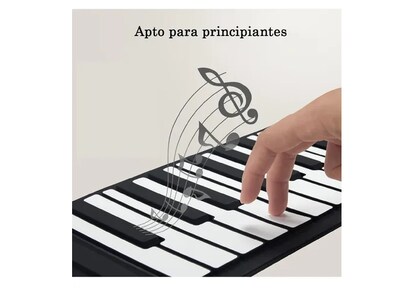 Foto 2 | Xtellar Piano Enrollable Premium Portátil 49 Teclas De Silicona Instrumento Multicolor Y Compacto Ideal Para Viajes