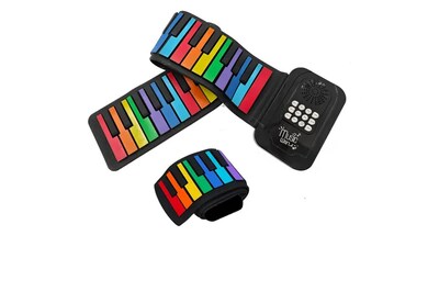 Foto 1 | Piano Portátil Xtellar Enrollable De 49 Teclas En Silicona - Herramienta Educativa Musical Multicolor