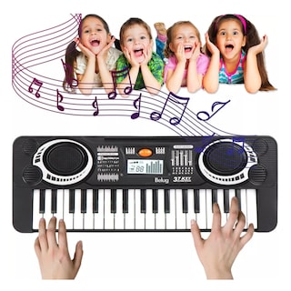 Foto 2 | ''37 Teclas Mini Piano Electrónico Juguete Musical Para Niños Belug Negro Con Blanco