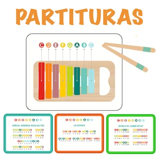 Foto 7 | Juego De Instrumentos Musicales Montessori Para Niños. Caja Musical Con Xilofono, Pandero, Maracas Y Armónica