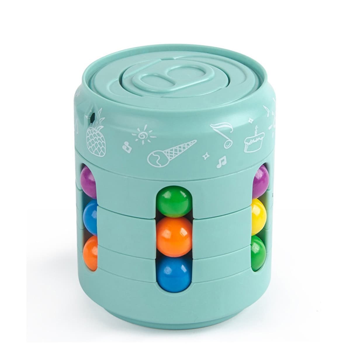 Juguete Spinner Cubo Creativo Antiestrés Ximxi color Verde $329