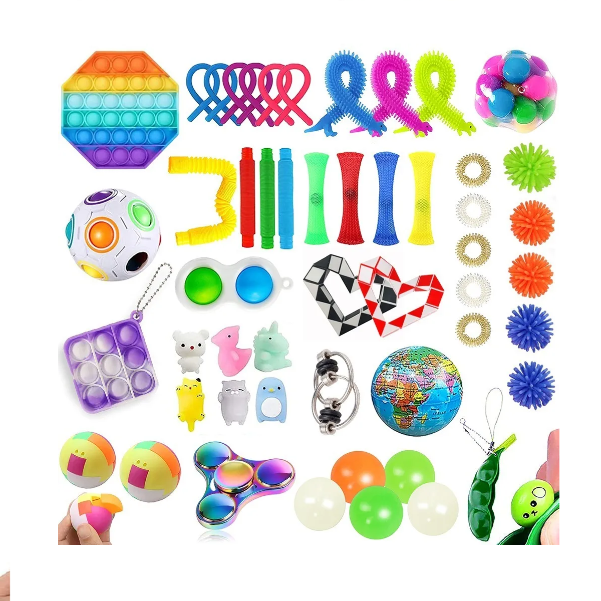 Juguetes Antiestrés Malubero Multicolor con  52 Piezas
