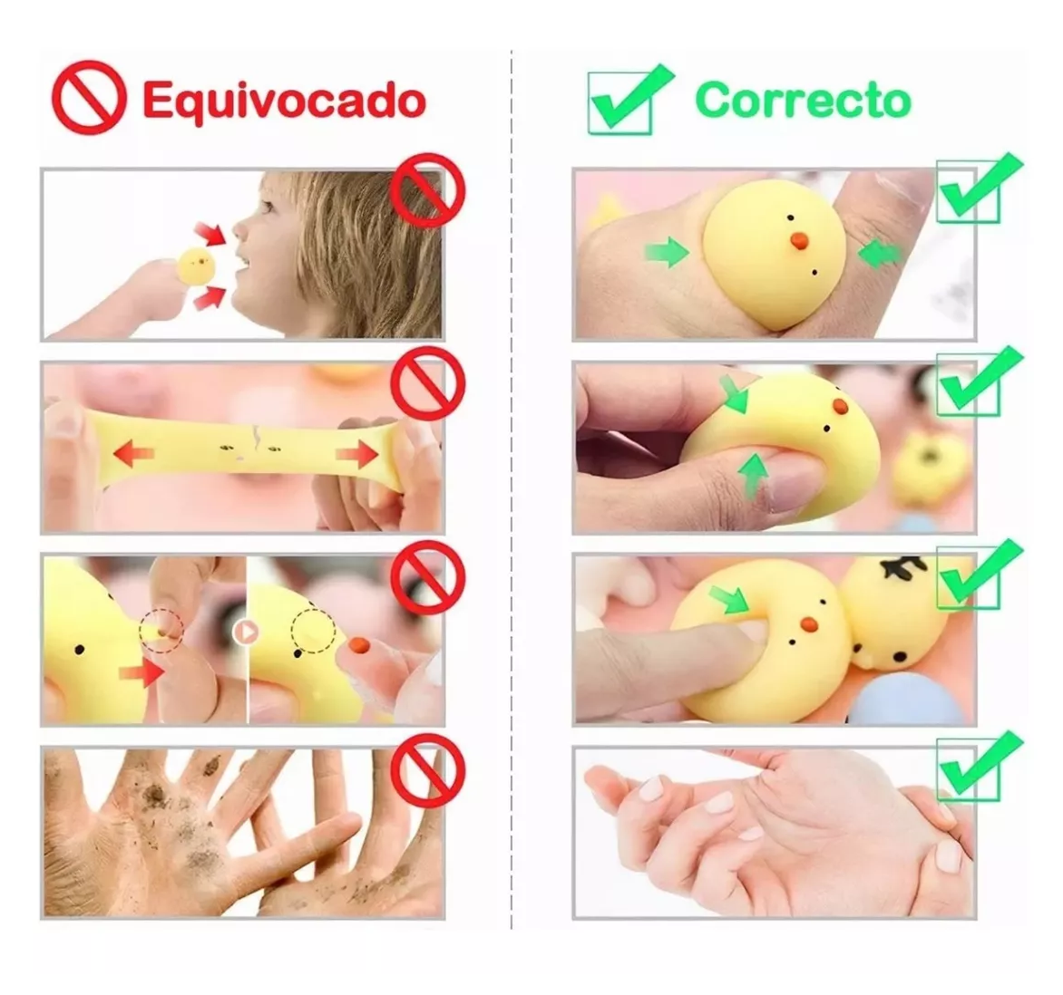 Foto 5 pulgar | Juguete Escuichi Squishy Barato Kawaii Antiestres Mochi 64 Pzs Colores