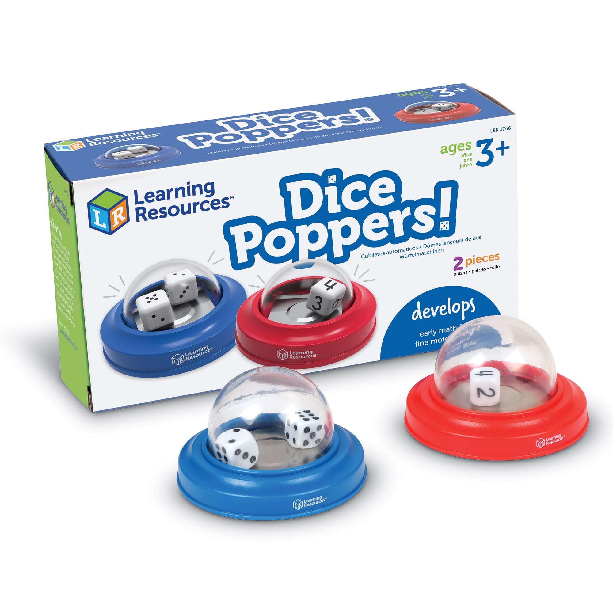 Accesorios Para Juegos De Mesa Learning Resources Dice Poppers, 2 Unidades - Venta Internacional.