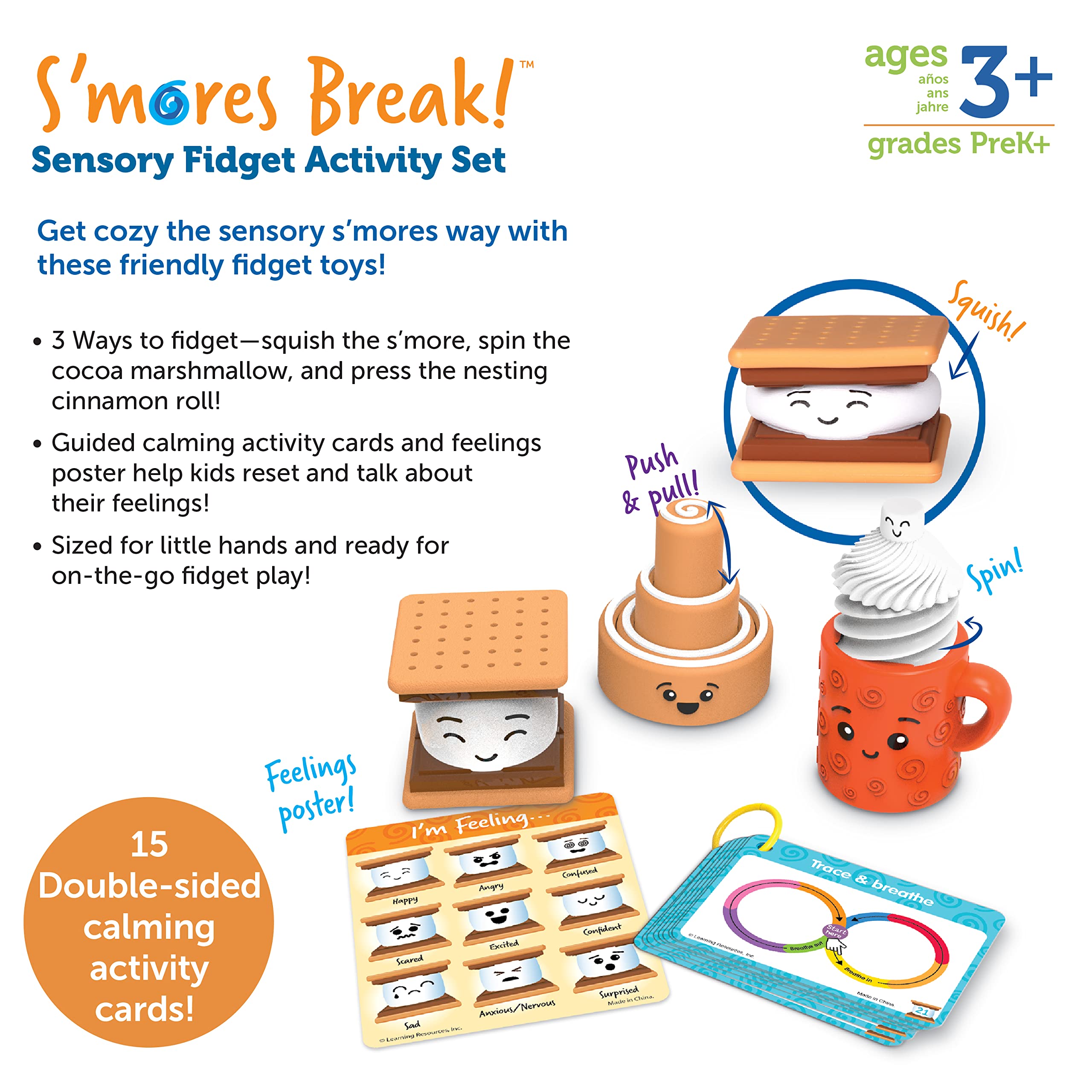 Foto 7 pulgar | Conjunto De Actividades Sensoriales Y Inquietos, Recursos De Aprendizaje, ¡s'mores Break! - Venta Internacional.