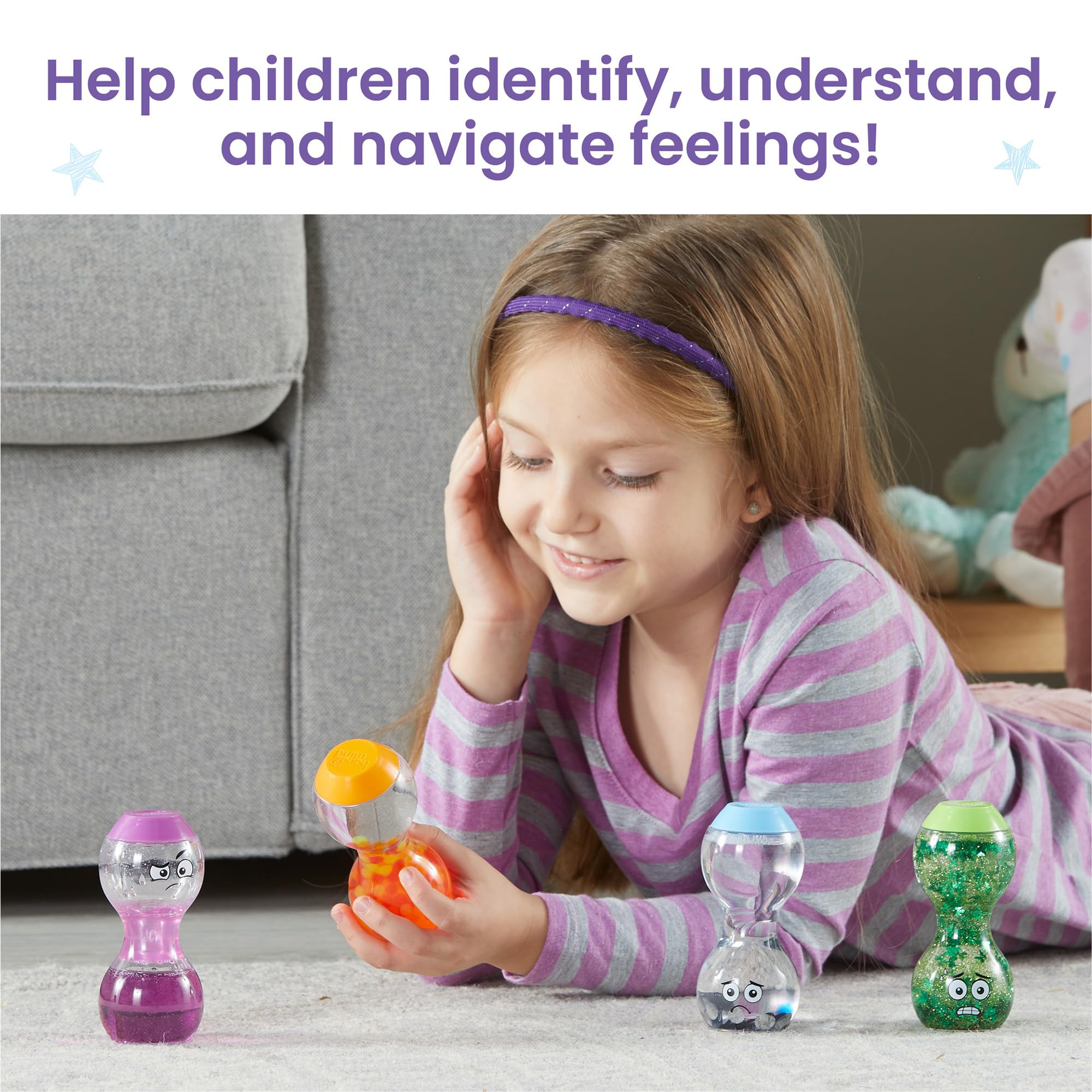 Foto 4 pulgar | Botellas Sensoriales Hand2mind Expresa Tus Sentimientos Para Niños Pequeños - Venta Internacional.
