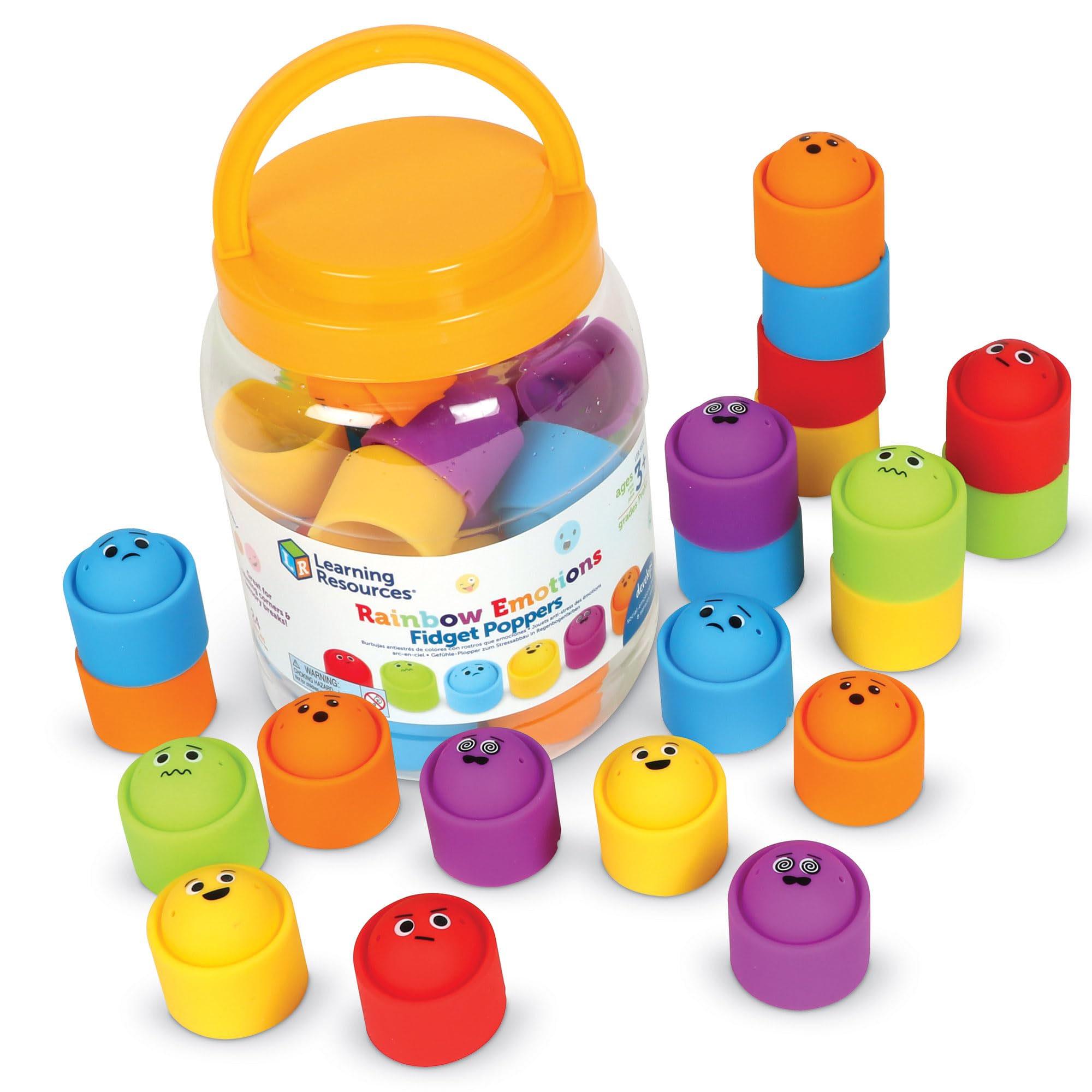 Foto 2 pulgar | Set Para El Aula Recursos De Aprendizaje Emotion Fidget Poppers - Venta Internacional.
