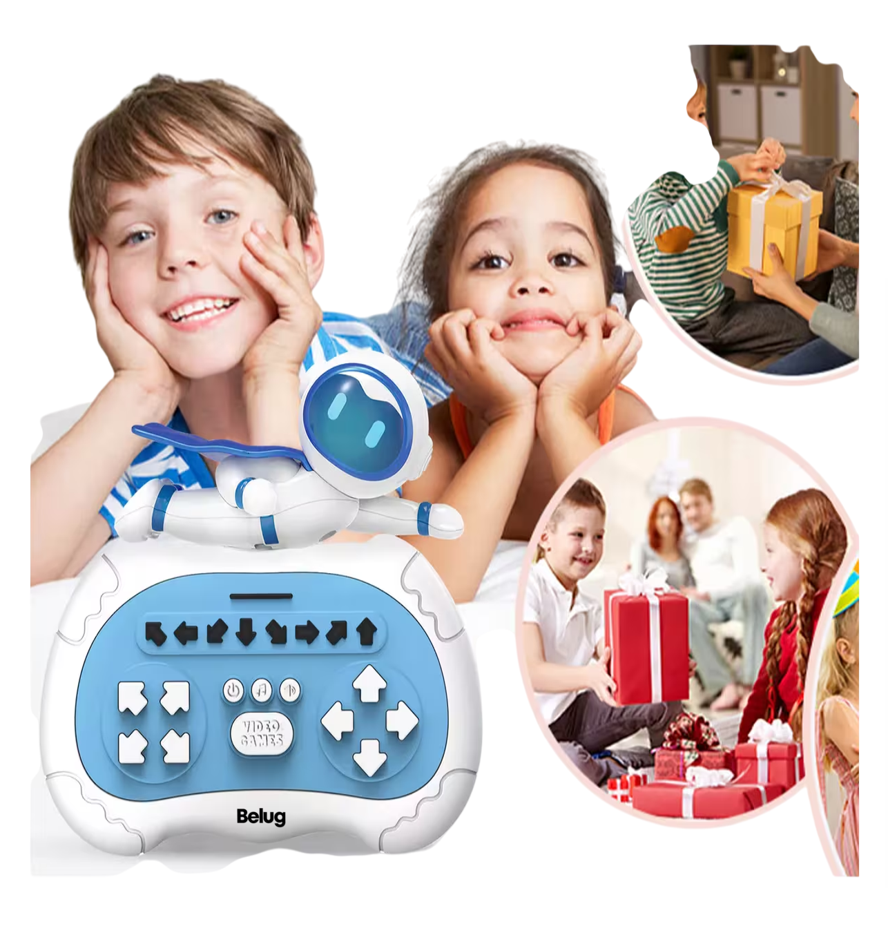Foto 3 | Consola de Juegos Pop It Astronauta Blanco y Azul