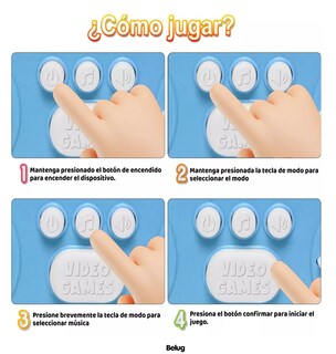 Foto 4 | Consola de Juegos Pop It Astronauta Blanco y Azul