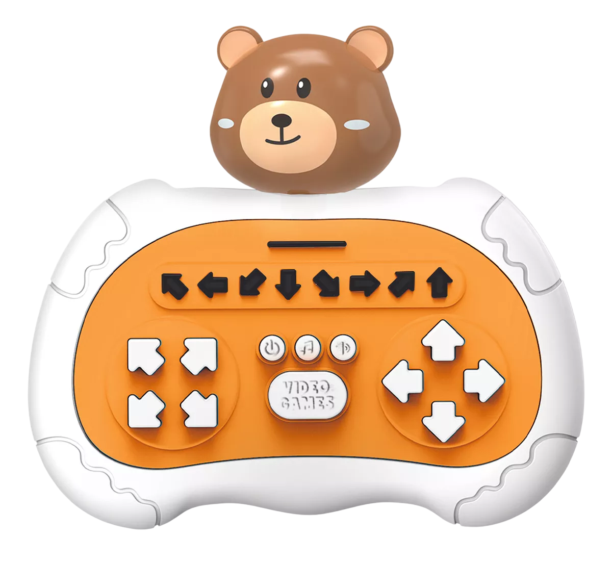 Consola de Juegos Pop It Animal Dorado Oscuro Diseño de Oso