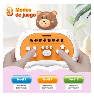 Foto 5 | Consola de Juegos Pop It Animal Dorado Oscuro Diseño de Oso