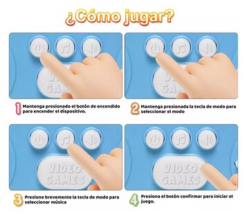 Foto 4 | Consola de Juegos Pop It Astronauta Blanco y Azul