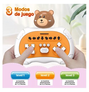 Foto 5 | Consola de Juegos Pop It Dorado Oscuro Diseño de Oso
