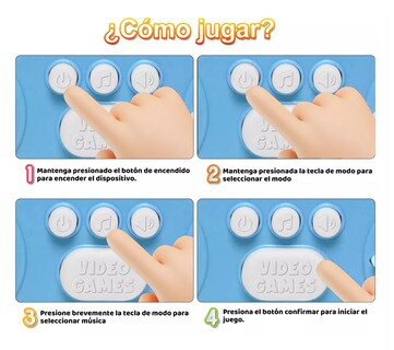 Foto 2 | Consola de Juegos Pop It Fútbol Blanco y Azul