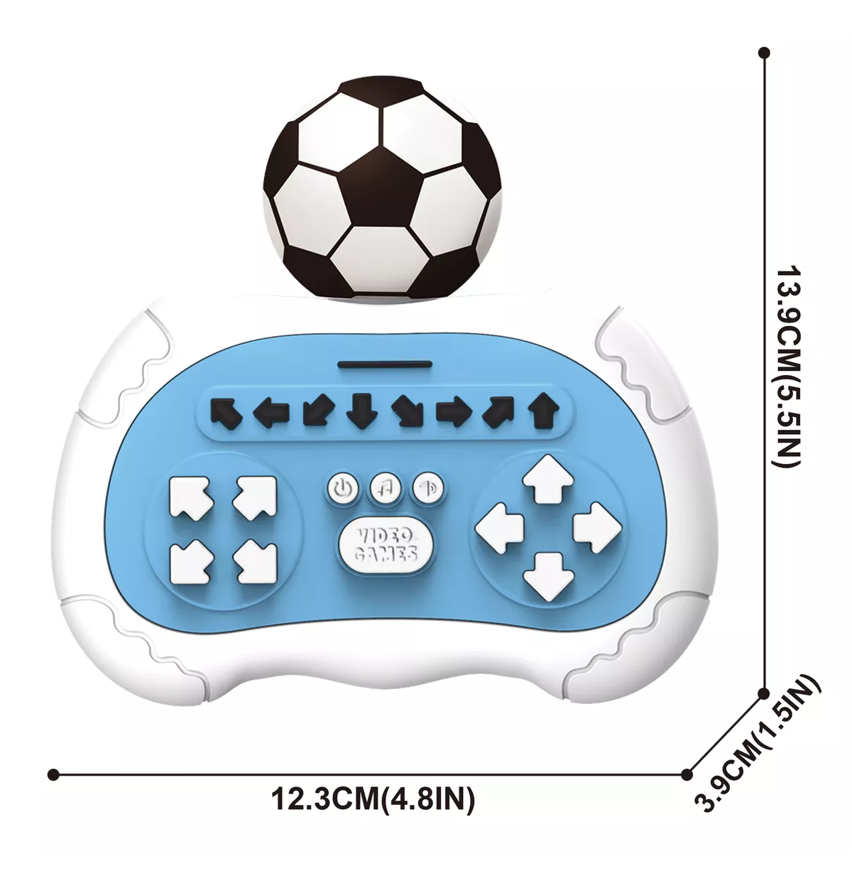 Foto 4 pulgar | Consola de Juegos Pop It Fútbol Blanco y Azul