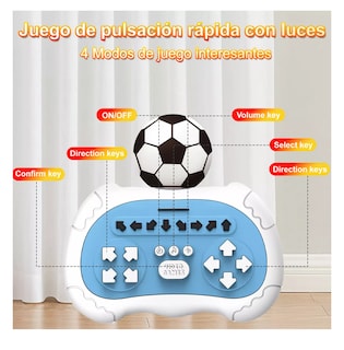 Foto 4 | Consola de Juegos Pop It Fútbol Blanco y Azul