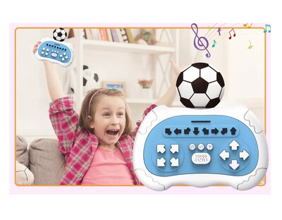 Foto 5 | Consola de Juegos Pop It Fútbol Blanco y Azul