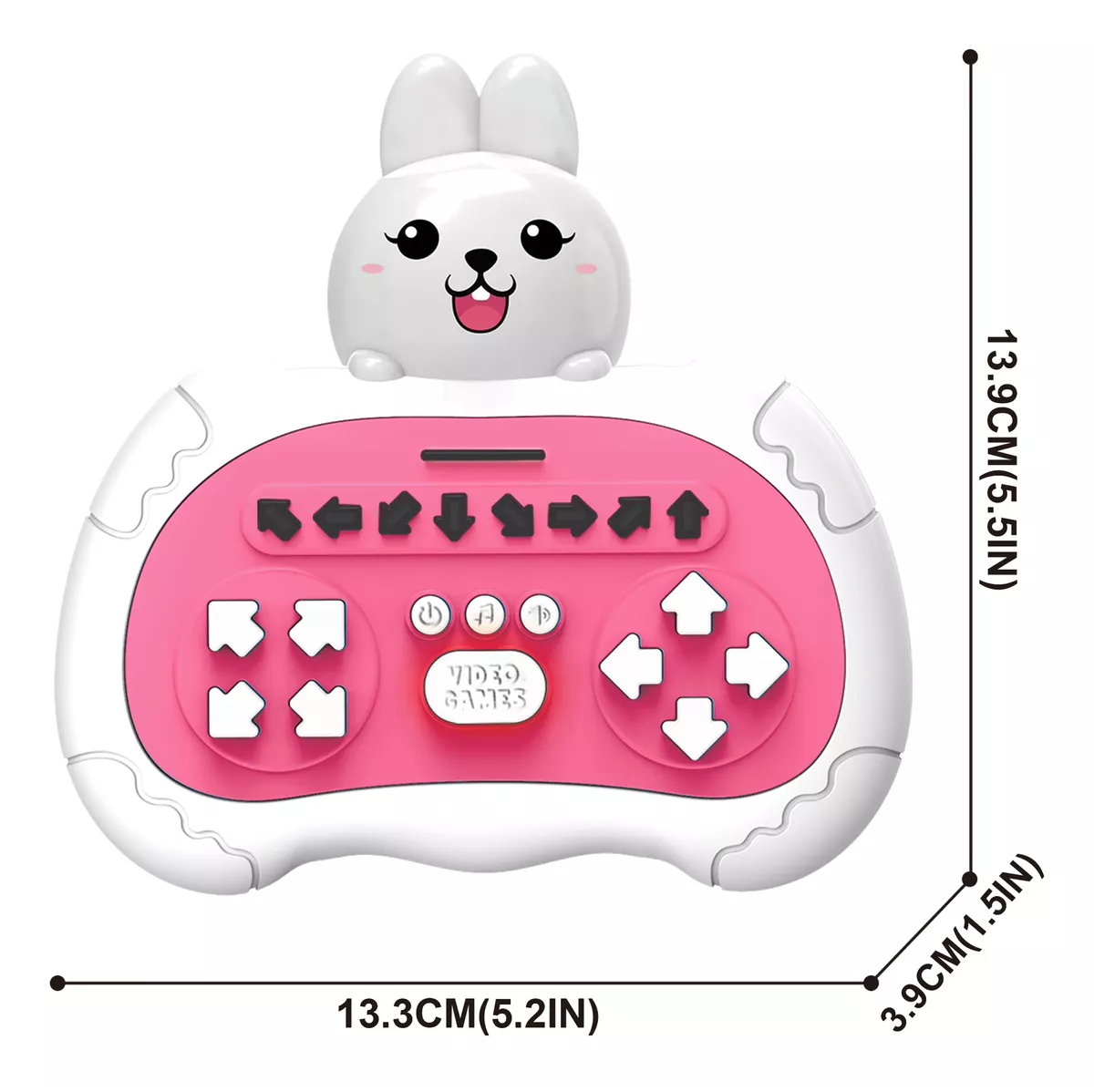 Foto 2 | Consola de Juegos Pop It Animal Diseño Conejo Blanco y Rosa