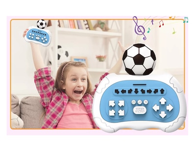Foto 5 | Consola de Juegos Pop It Fútbol Blanco y Azul