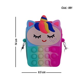 Foto 3 | Bolso Tipo Bandolera Antistress Toy Pop It de 14 X 8,5 cm - Venta Internacional