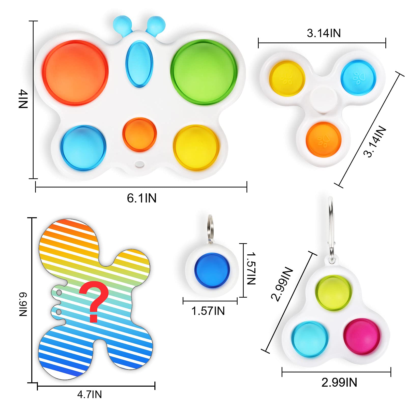Foto 3 pulgar | Juguete De Mano Fidget Toy Arme Para Niños, 5 Unidades, Para Aliviar El Estrés - Venta Internacional.
