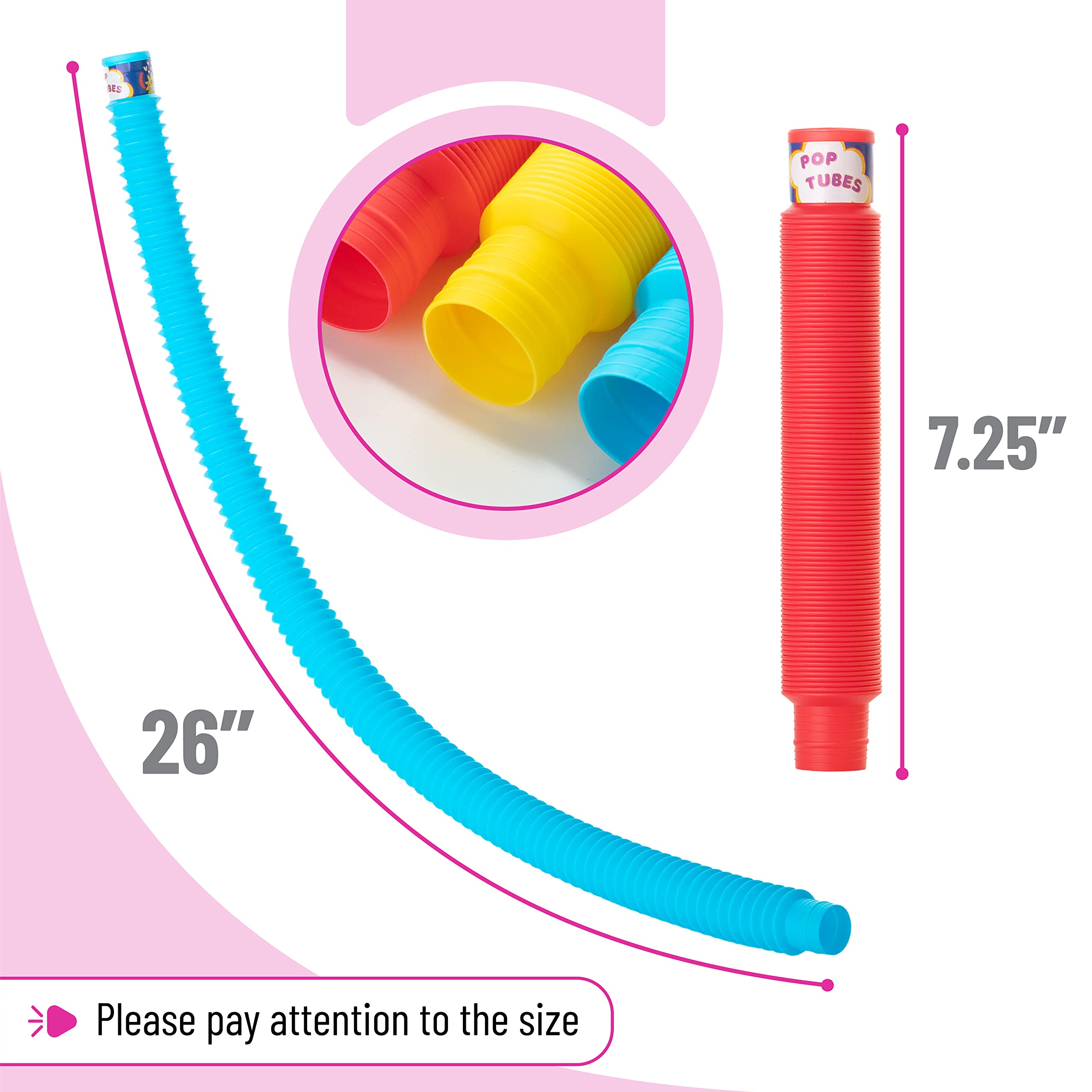 Foto 4 pulgar | Sensory Toy Mr. Pen Pop Tubes, Paquete De 6, Para Bebés Y Niños - Venta Internacional.