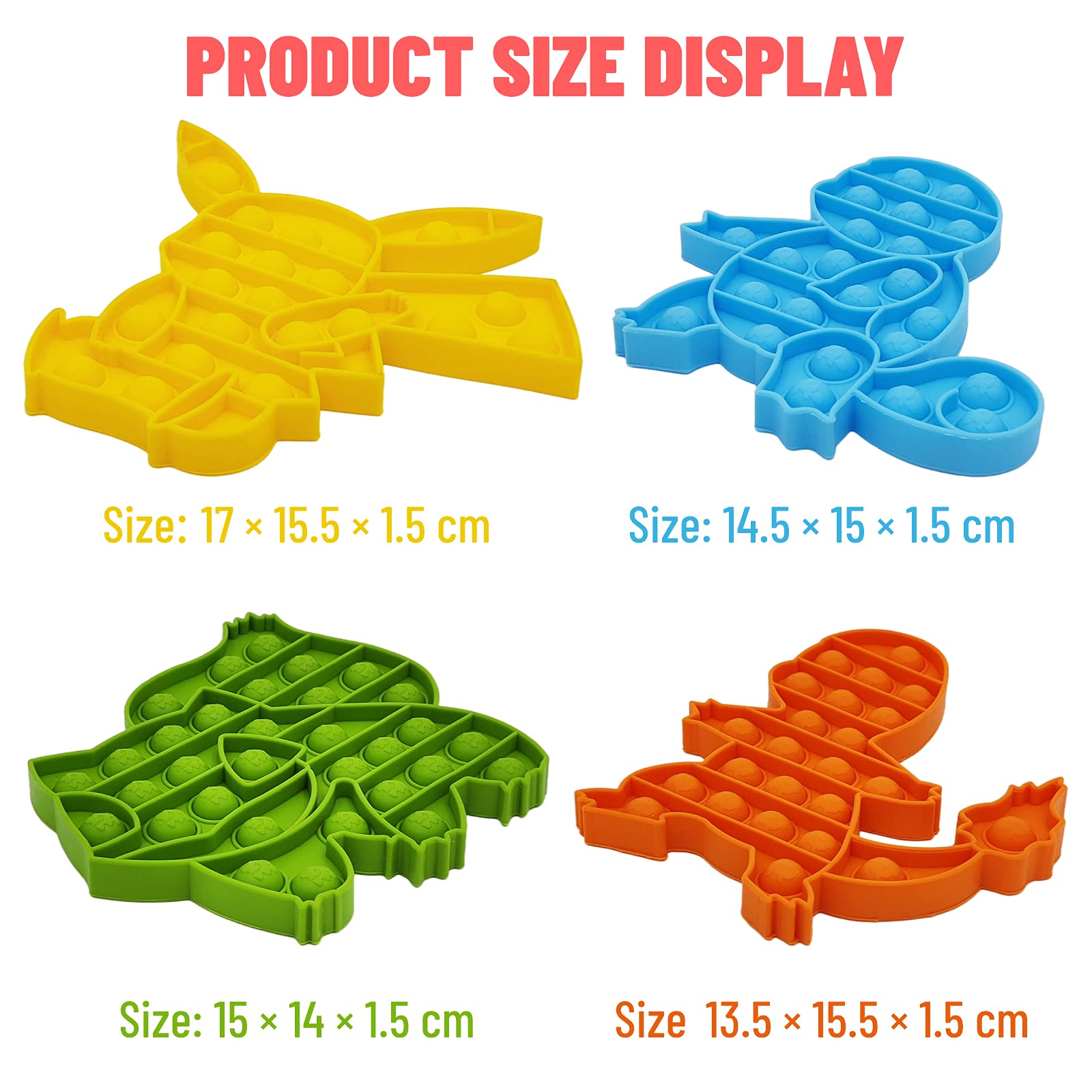Foto 7 pulgar | Pop Bubble Toys, Paquete De 4 Unidades, Para Aliviar El Estrés Sensorial De Animales - Venta Internacional.