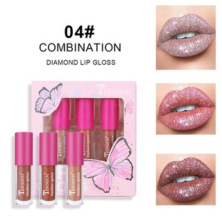 Foto 4 | Set De Brillo Labial Huoguo Diamond Lip Gloss 6 Ml X3 - Venta Internacional.