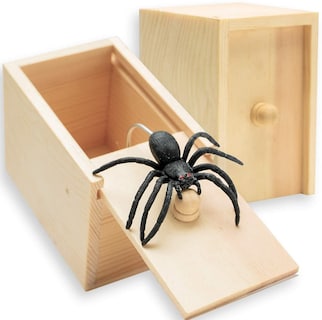 Foto 1 | Venta Internacional - Prank Spider Surprise Box Tricky Toy, Madera, Acero Y Goma
