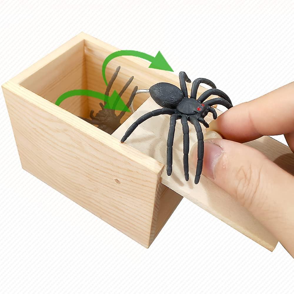 Foto 3 pulgar | Venta Internacional - Prank Spider Surprise Box Tricky Toy, Madera, Acero Y Goma