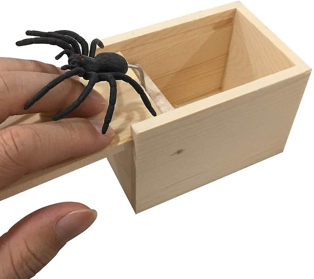 Foto 4 pulgar | Venta Internacional - Prank Spider Surprise Box Tricky Toy, Madera, Acero Y Goma