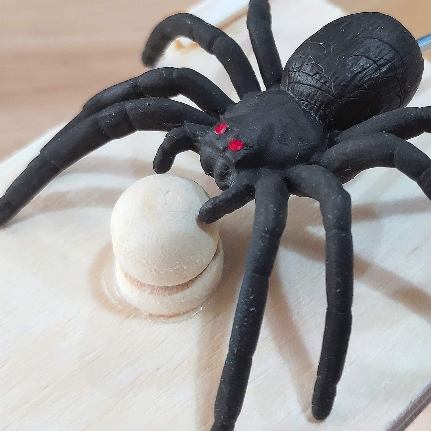 Foto 5 pulgar | Venta Internacional - Prank Spider Surprise Box Tricky Toy, Madera, Acero Y Goma