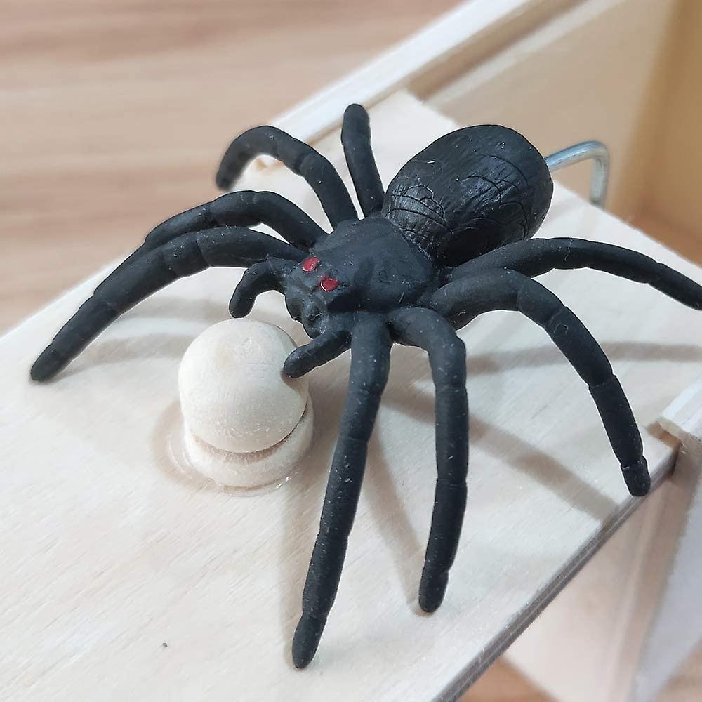 Foto 6 pulgar | Venta Internacional - Prank Spider Surprise Box Tricky Toy, Madera, Acero Y Goma