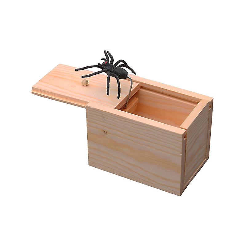 Foto 2 pulgar | Venta Internacional - Prank Toy Tricky Spider En Madera De Pino, Pequeña Caja Para Insectos