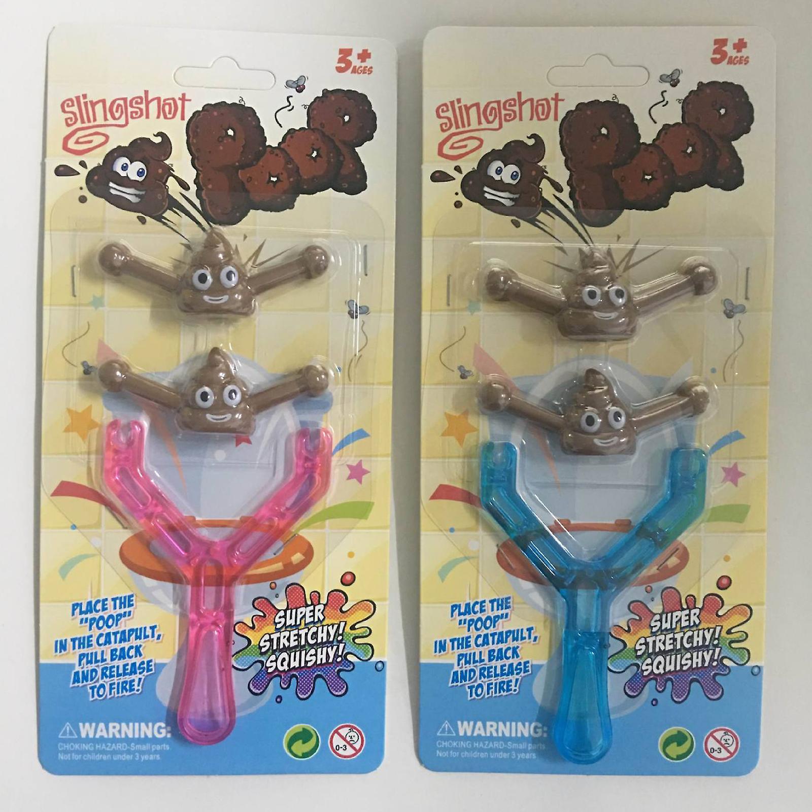 Foto 5 pulgar | Venta Internacional - Toy Slingshot Poop, Minijuguetes De Goma Con Tirachinas Voladores