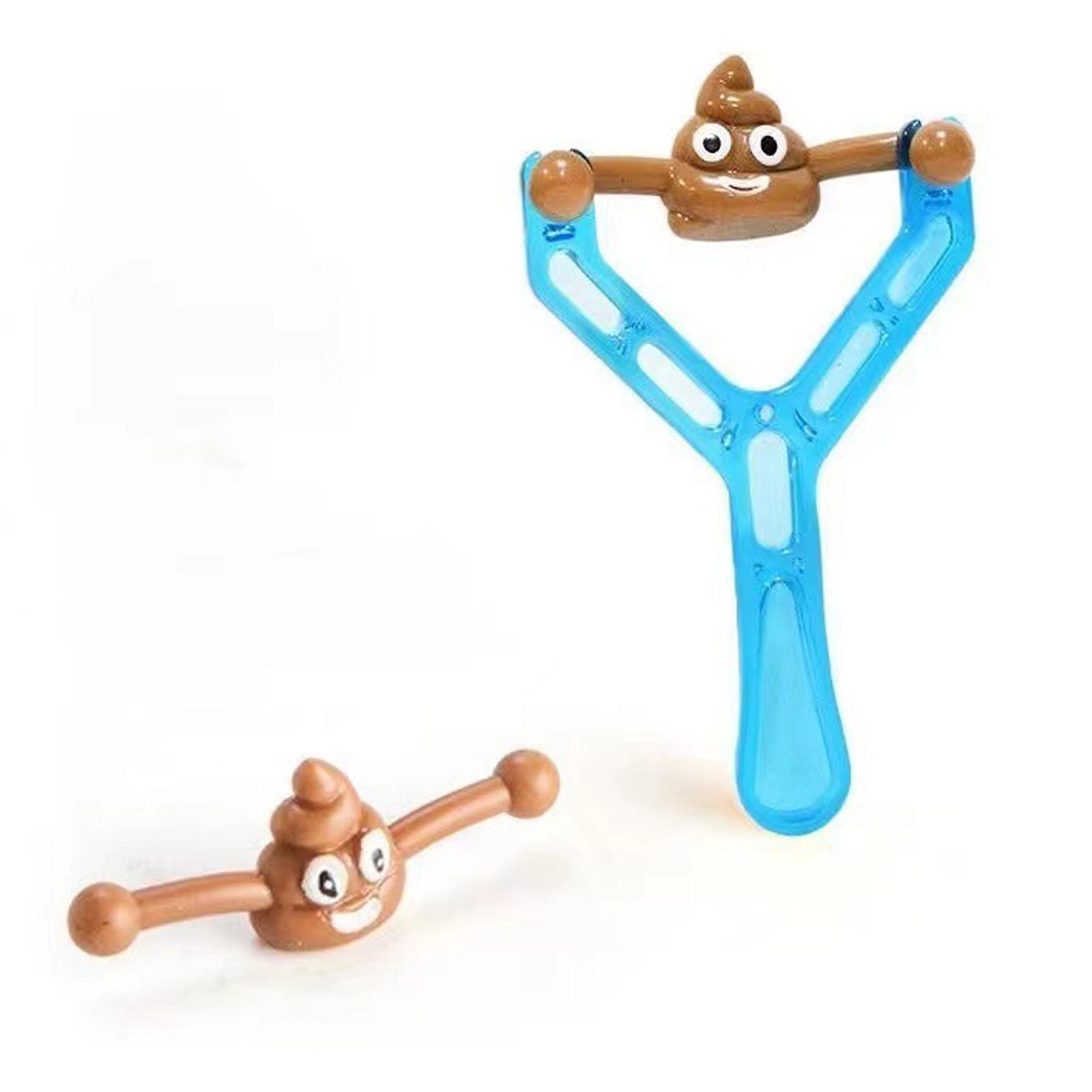 Foto 6 pulgar | Venta Internacional - Toy Slingshot Poop, Minijuguetes De Goma Con Tirachinas Voladores