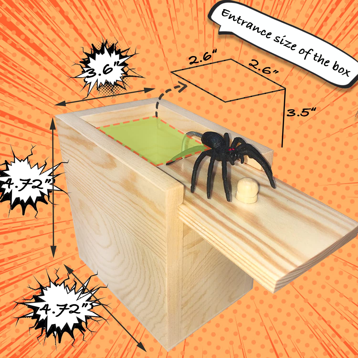 Foto 2 | Venta Internacional - Juguetes Sorpresa Divertidos De Prank Box Jishi Spider Para Adultos Y Niños