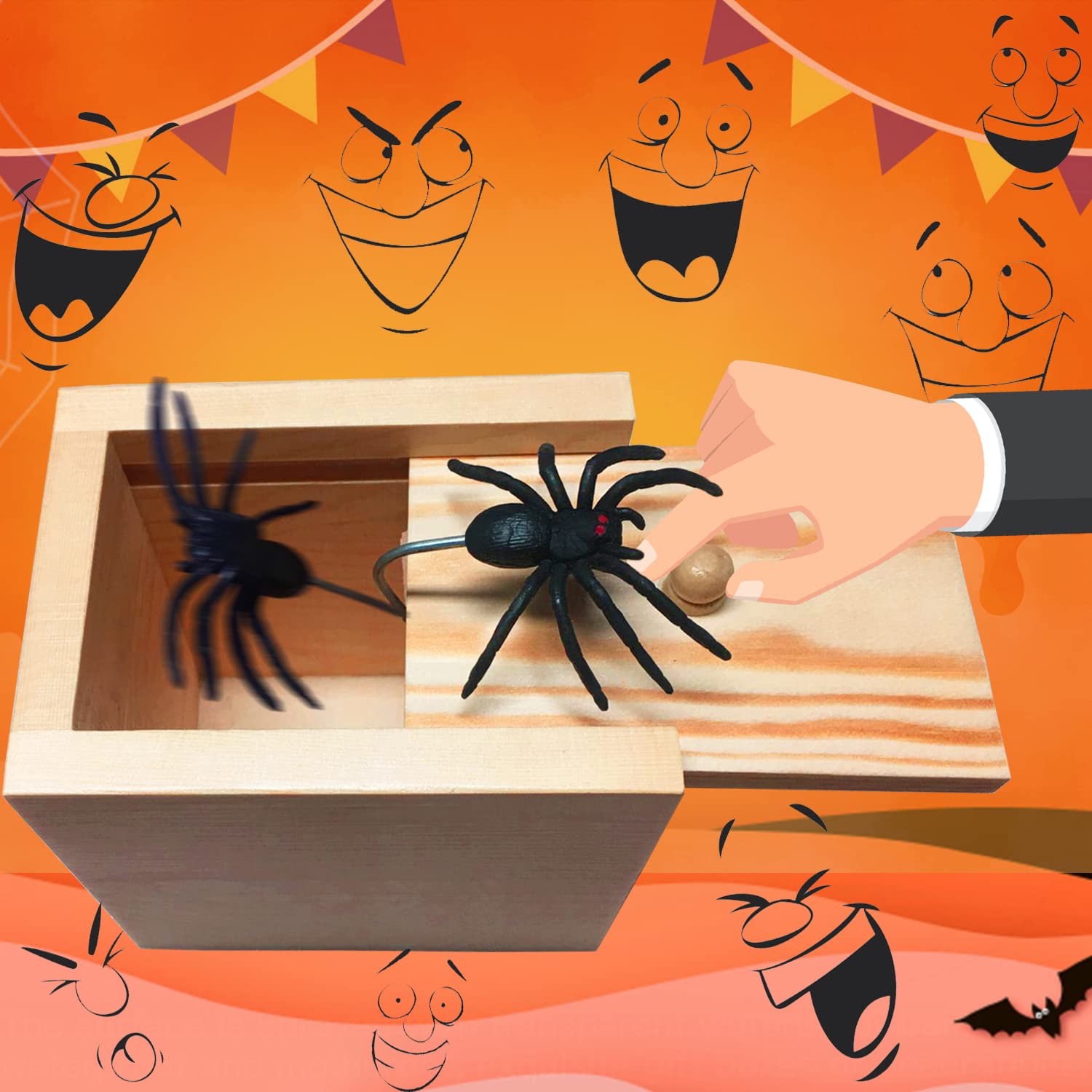 Foto 5 pulgar | Venta Internacional - Juguetes Sorpresa Divertidos De Prank Box Jishi Spider Para Adultos Y Niños