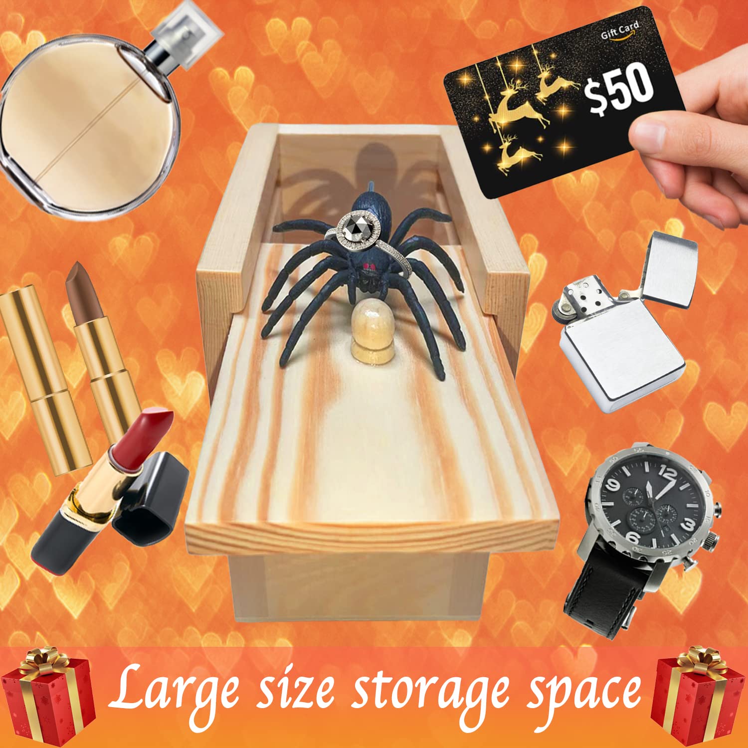 Foto 6 pulgar | Venta Internacional - Juguetes Sorpresa Divertidos De Prank Box Jishi Spider Para Adultos Y Niños