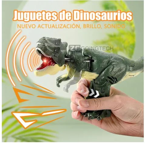 Foto 3 pulgar | Juguete de Broma Dinosaurio T-rex con Efecto de Sonido