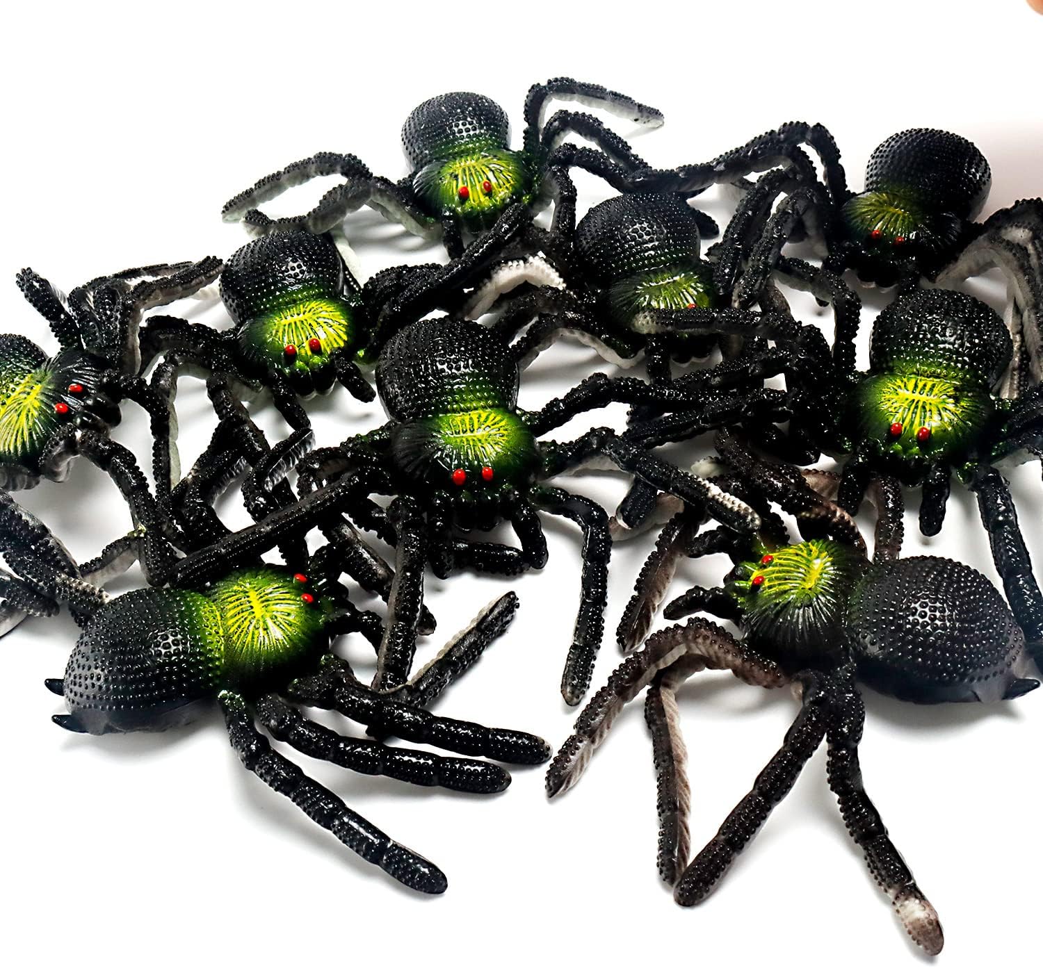 Foto 5 | Venta Internacional - Araña de Simulación de PVC Fake Spider Jieyou para Halloween 10 Unidades